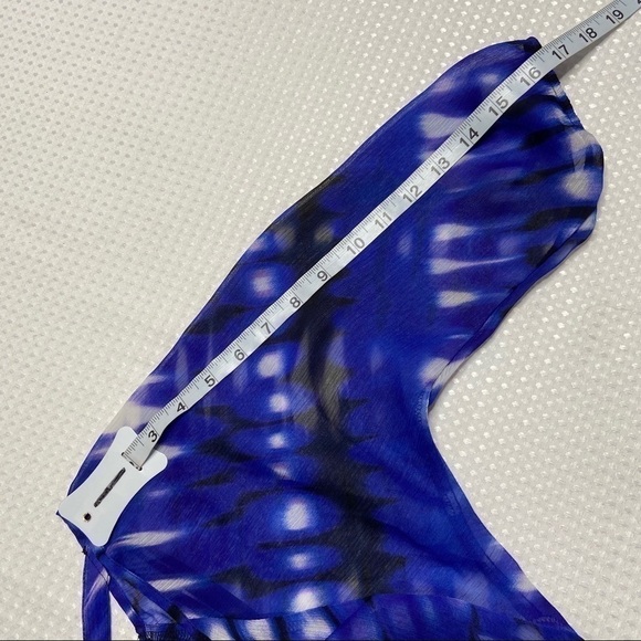 EXPRESS - Purple Chiffon over Slip Dress - Picture 6 of 8